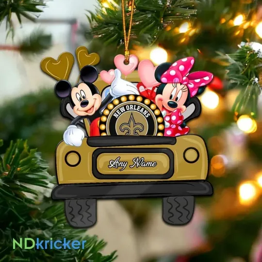 Discover Personalized New Orleans Football Team Saints Christmas Ornament Gift Decor