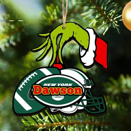 Discover Personalized New York Football Team NY Jetss Christmas Ornament Gift Decor