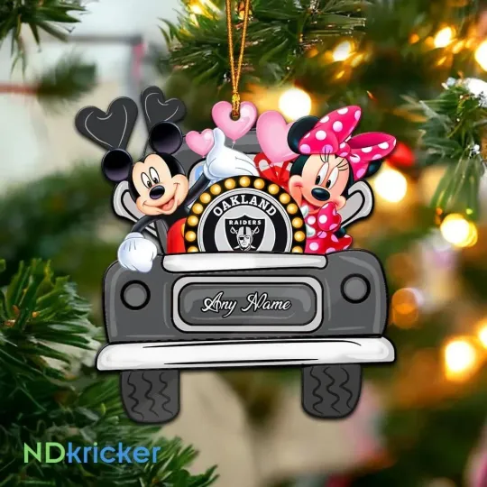Personalized Las Vegas Football Team Raiders Christmas Ornament Gift Decor