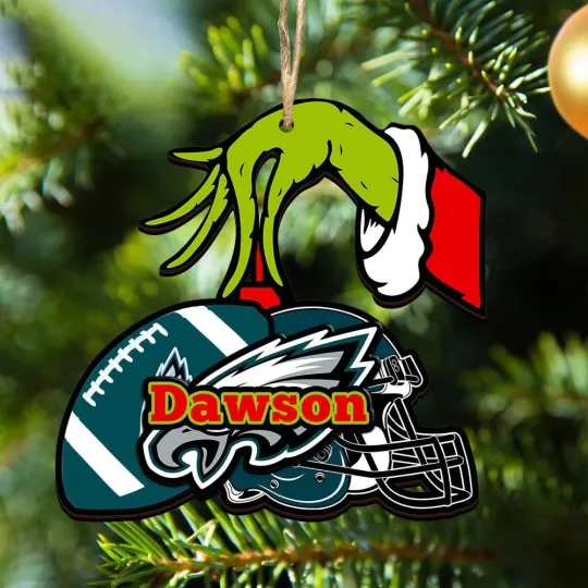 Discover Personalized Philadelphia Football Team Eagless Christmas Ornament Gift Decor