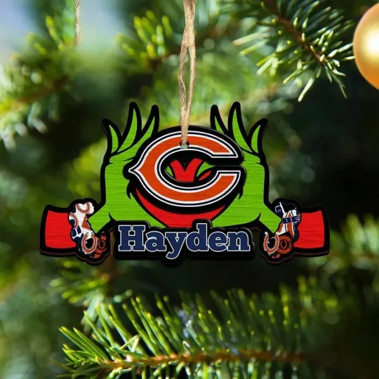 Discover Personalized Chicago Football Team Bearss Christmas Ornament Gift Decor