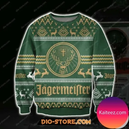 Discover Jagermeister Ugly Christmas Sweater Party Drinking Outfit
