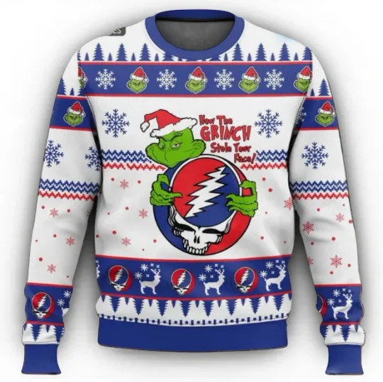 Discover funny character Grateful Christmas Ugly Sweater, Funny Xmas Sweatshirt