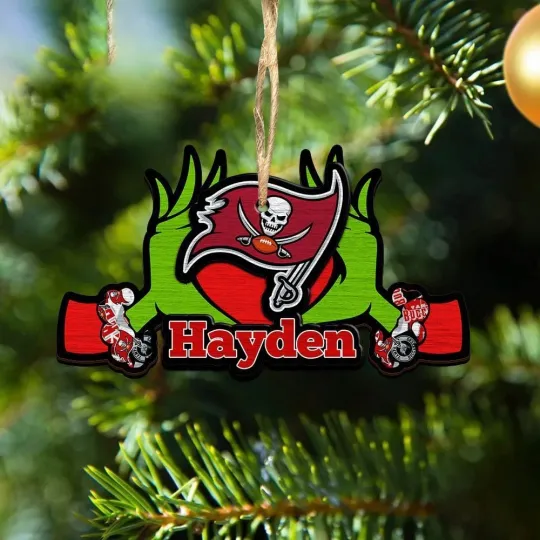 Discover Personalized Tampa Bay Football Team Buccaneerss Christmas Ornament Gift Decor