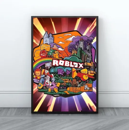 Roblox Poster, Gaming Room Poster, Game Video Games Poster