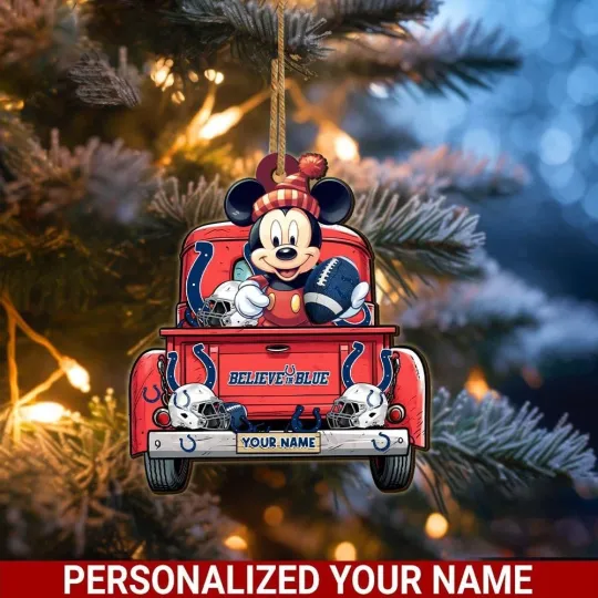 Discover Personalized Indianapolis Football Team Colts Christmas Ornament Gift Decor