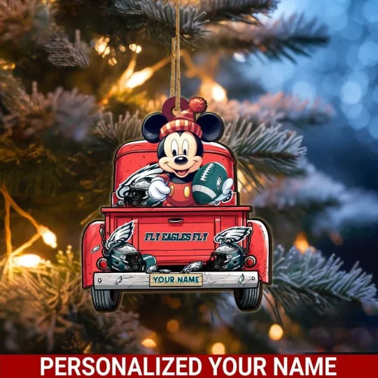 Discover Personalized Philadelphia Football Team Eagles Christmas Ornament Gift Decor