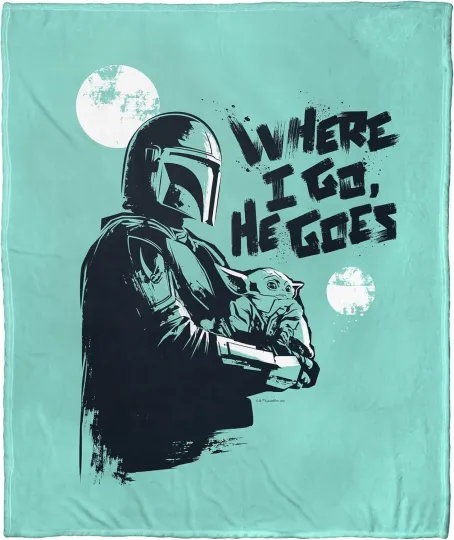 Discover Where I Go He Goes Star Wars Disney SuperHero Holiday Christmas Fleece Blanket