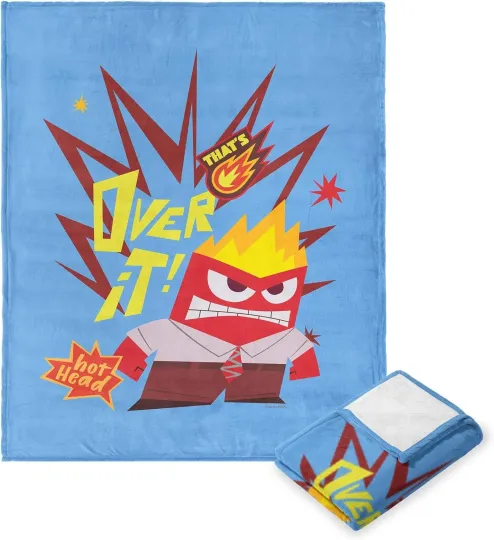Discover Disney Inside Out 2 Hot Head Cozy Fleece Blanket