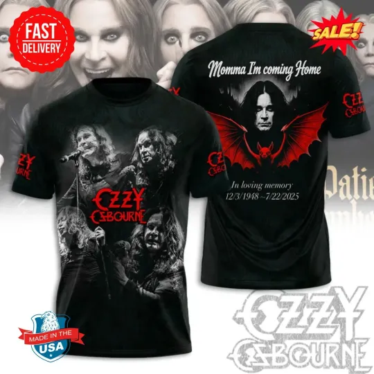 Discover Ozy Osbourne I'm Coming Home 3D T Shirt S-5XL