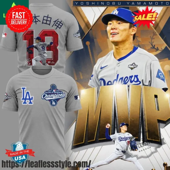 Mvp Los Angeles Dodger 2025 World Series Championship 3D Shirt