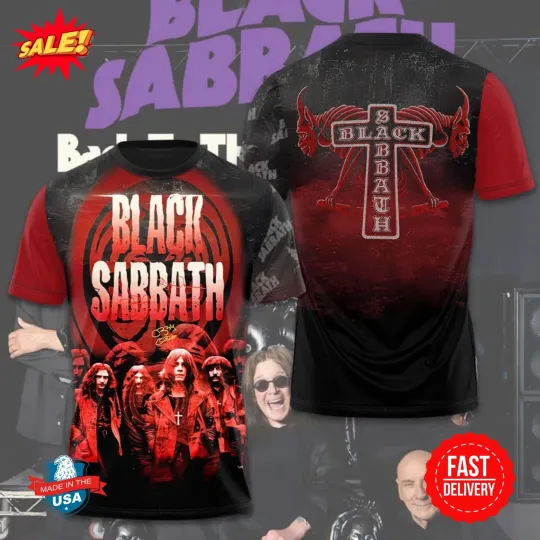 Discover Black Sabath 3D Shirt S-5XL Vintage For Fan S-5XL