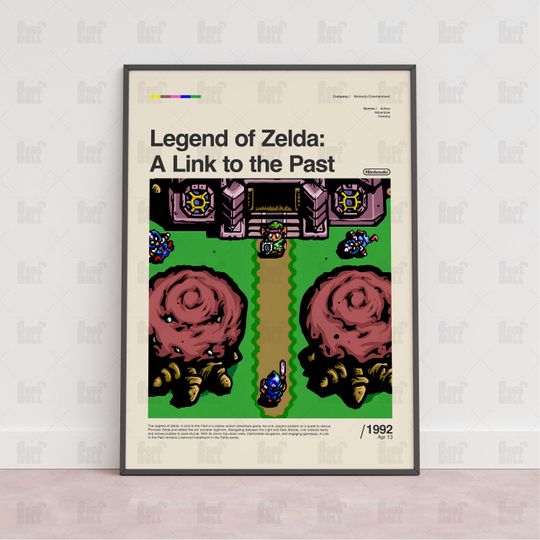 Discover The Legend of Zelda A Link to the Past Poster, Gaming Room Poster, Gaming Wall Poster, Gaming Print Poster, Game Gift, Video Games Poster