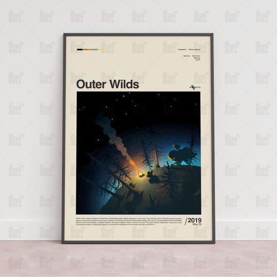 Discover Outer Wilds Poster, Gaming Room Poster, Gaming Wall Poster, Gaming Print Poster,Game Gift,Video Games Poster,Gaming