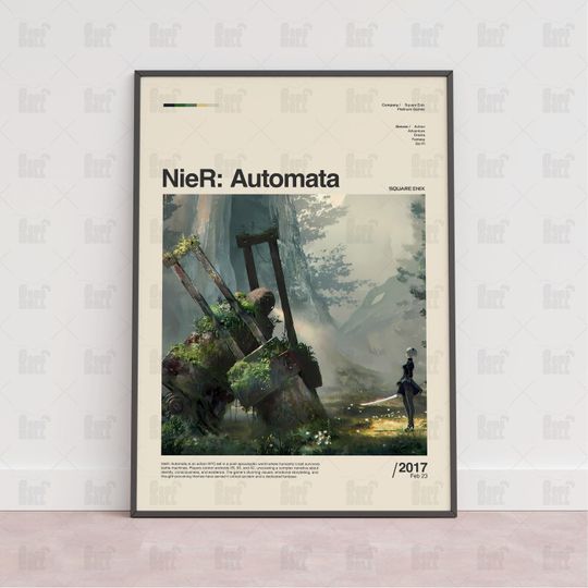 Discover NieR- Automata Poster, Gaming Room Poster, Gaming Wall Poster, Gaming Print Poster, Game Gift, Video Games Poster, Gaming Wall Art