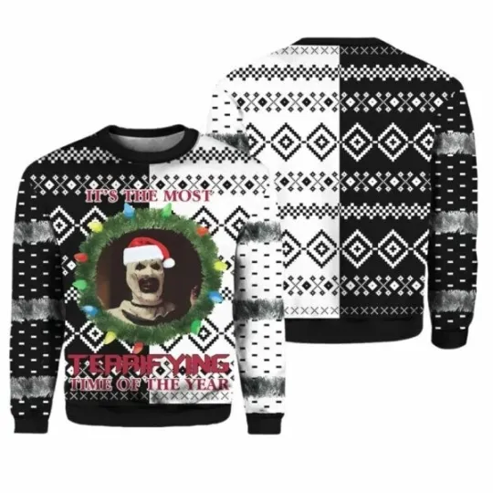 Terrifier Ugly Christmas Sweater 3D Sweatshirt
