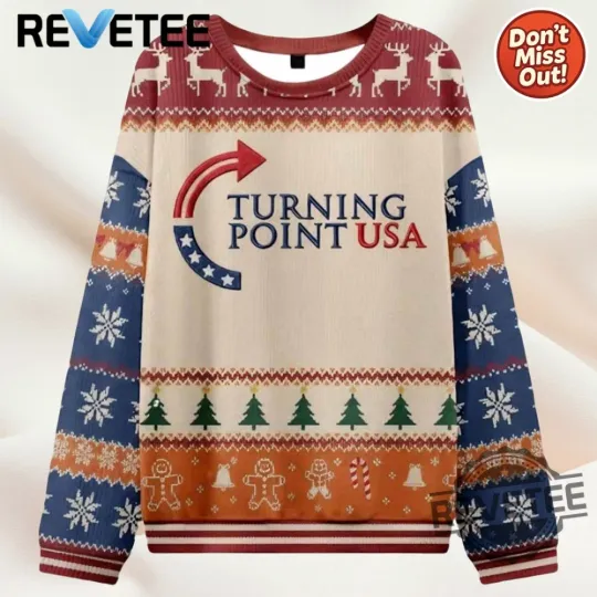 Charlie Kirk Turning Point USA Christmas Sweater Men Women