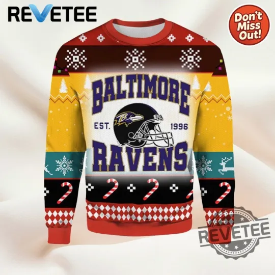 2025 Baltimore Ravens Ugly Christmas Sweater Men Women