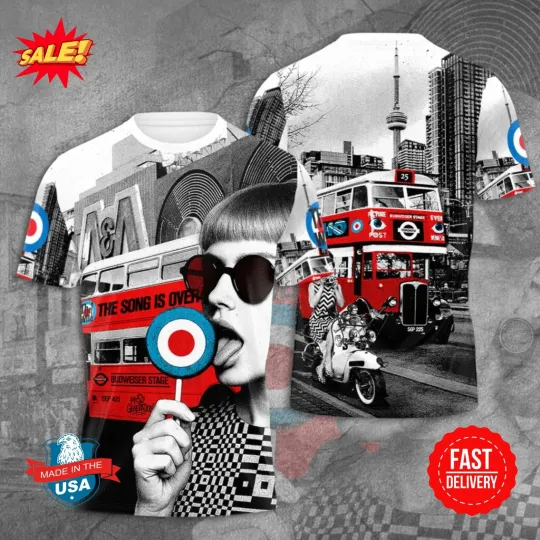 The Who Band Tee 3D All Over Print Rock Music T-Shirt Unisex Gift