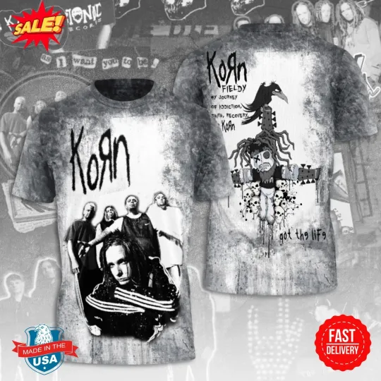 Discover Kornn Band 3D Shirt S-5XL