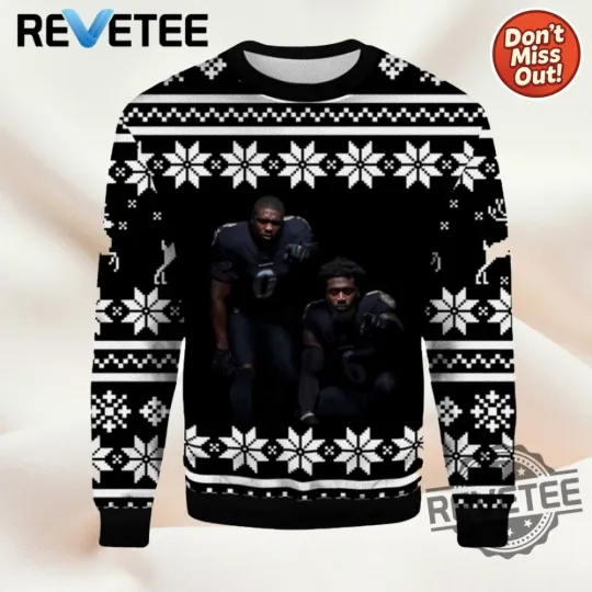 Discover 2025 Roquan Smith And Patrick Queen Ravens Ugly Christmas Sweater Men Women For