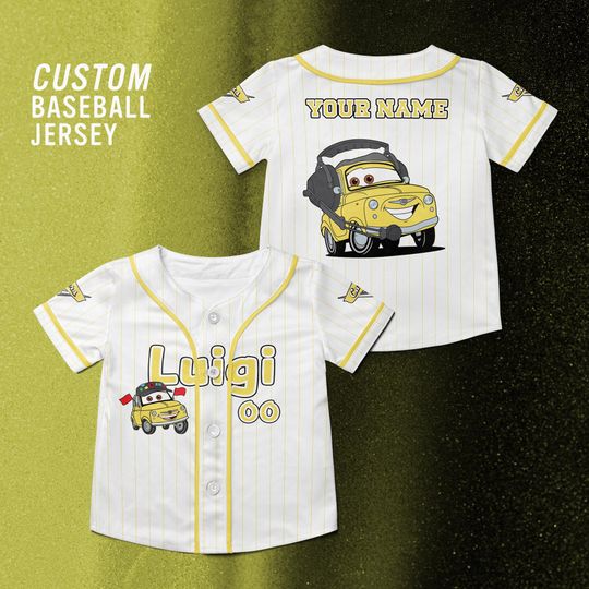 Discover Disney Luigi Movie Customize Baseball Jersey, Disney Movie Shirt, Luigi Disney Trip Shirt.