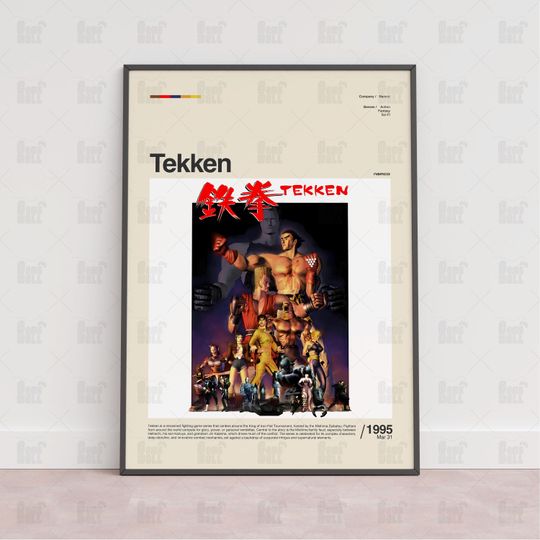 Tekken Poster, Gaming Room Poster, Game Gift, Video Games Poster