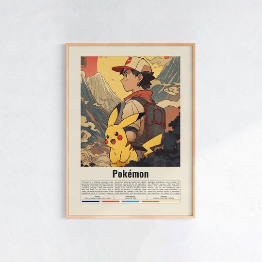 Discover PKM Poster, Gaming Room Poster, Game Gift, Video Games Poster