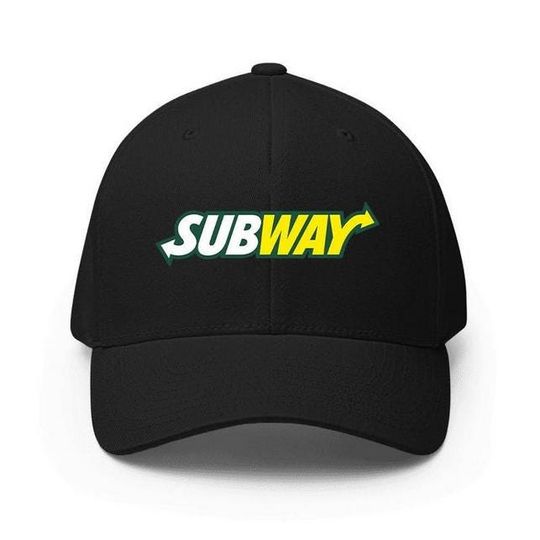 Baseball Cap Subway Restaurant Logo Adjustable Hat
