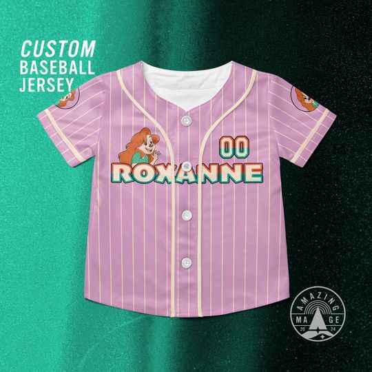 Discover Disney Roxanne Customize Baseball Jersey, Disney A Goofy Movie Shirt, Disney Jersey Shirt, Roxanne Disney Trip Shirt.