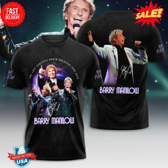 Discover Manilows 2025 3D Shirt, Gift For Fan