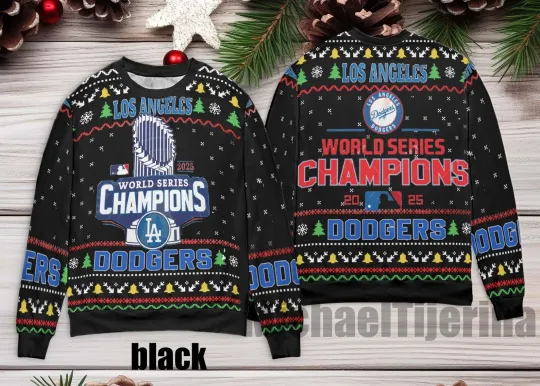 Discover Dodger 2025 Ugly Sweater Shirt, LA Baseball Christmas Sweater