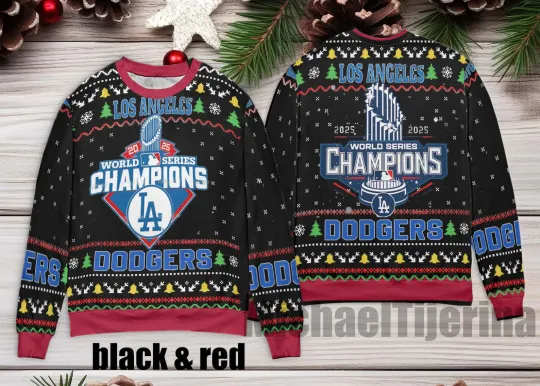 Discover World Series Champion Dodger 2025 Ugly Christmas Sweatshirt