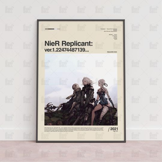 Discover NieR Replicant ver.1.22474487139... Poster, Gaming Room Poster, Game Gift, Video Games Poster