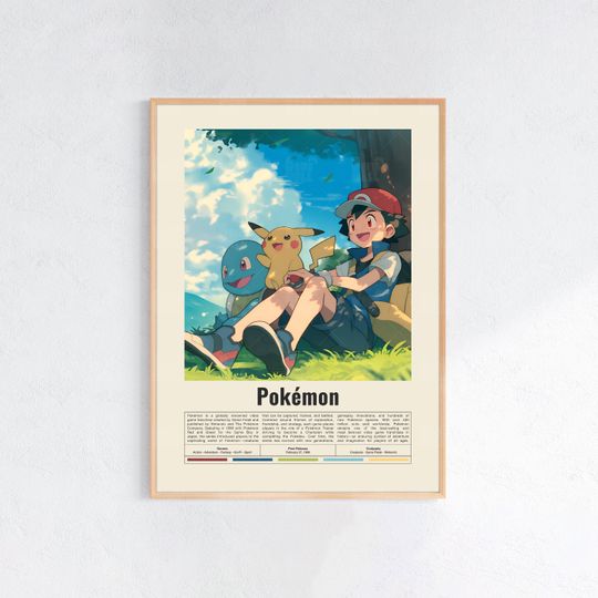 Discover PKM Poster, Gaming Room Poster, Game Gift, Video Games Poster