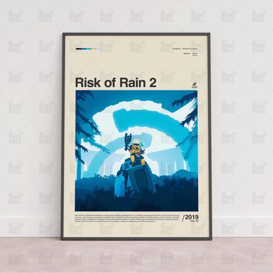 Discover Risk of Rain 2 Poster, Gaming Room Poster, Game Gift, Video Games Poster