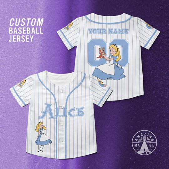 Discover Alice in Wonderland Basic Customize Baseball Jersey, Disney Alice in Wonderland Shirt, Disney Family Trip Shirt
