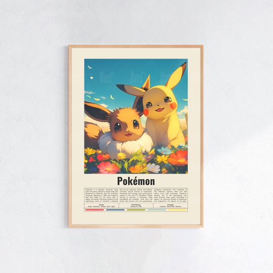 Discover PKM Poster, Gaming Room Poster, Game Gift, Video Games Poster