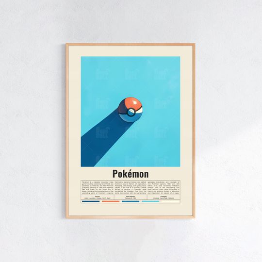 Discover PKM Poster, Gaming Room Poster, Game Gift, Video Games Poster