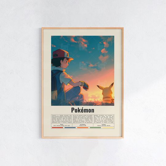 Discover PKM Poster, Gaming Room Poster, Game Gift, Video Games Poster