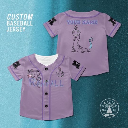 Discover Disney Monsters, Inc Randall Customized Baseball Jersey, Disney Pixar Monsters Inc Shirt, Randall Monsters University, Disney Trip Shirt