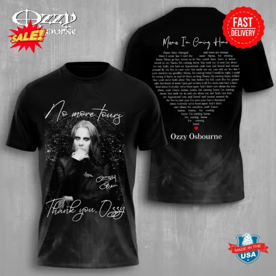 Discover Hot Item!!! Ozy Osbourne 2025 3D Tee, Gift For Fan