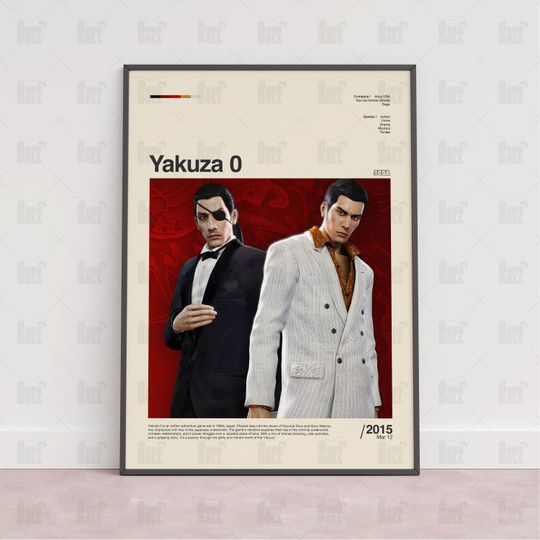 Discover Yakuza 0 Poster, Gaming Room Poster, Gaming Wall Poster, Gaming Print Poster, Game Gift, Video Games Poster, Gaming Wall Art Poster, Game