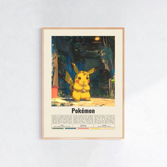 Discover PKM Poster, Gaming Room Poster, Gaming Wall Poster, Gaming Print Poster, Game Gift,Video Games Poster,Gaming Art Wall Decor, Gaming Art