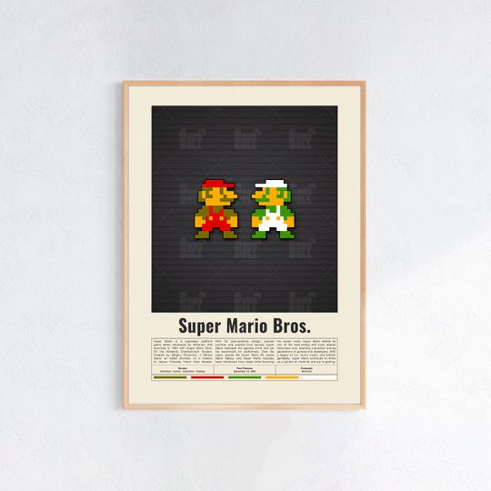 Discover Super Mario Bros Poster, Gaming Room Poster, Gaming Wall Poster, Gaming Print Poster, Game Gift, Video Games Poster, Gaming Wall Art