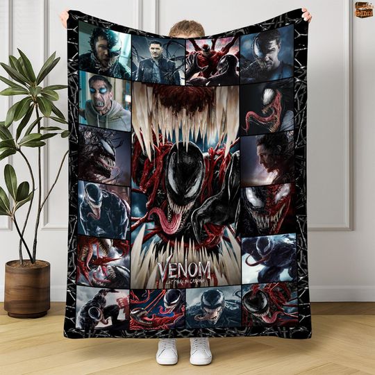 Venom The Last Dance Fleece Blanket, Venom Movies Blanket, We Are Venom