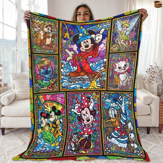 Discover Sorcerer Mickey Fleece Blanket, Disneyland Mickey And Friends Blanket