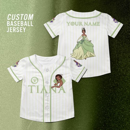 Discover Disney Princess Tiana Custom Baseball Jersey, Disney The Princess and The Frog Movie Shirt, The Frog Princess Disney Trip Shirt.