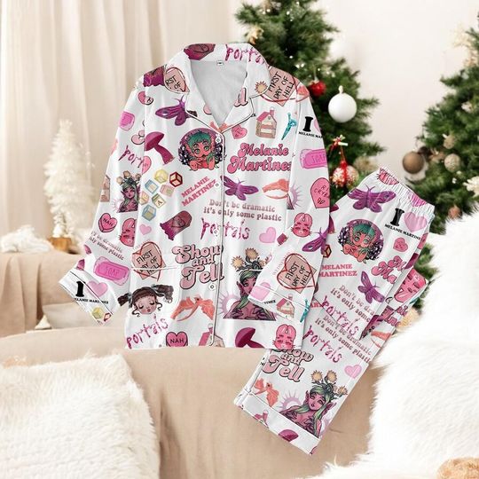 Discover Pop Art Dollcore Aesthetic Pajamas Set  Pastel Fan Inspired Sleepwear