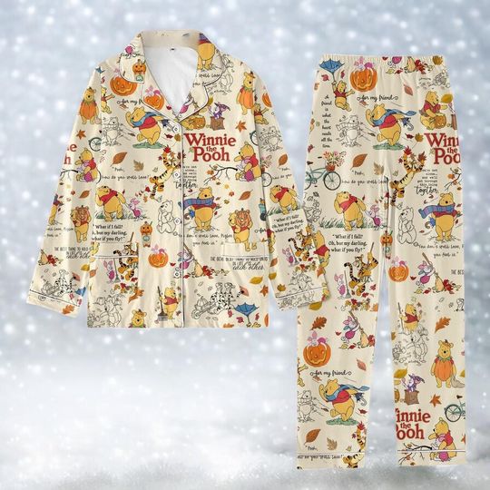 Discover Cute Bear You Dont Smell Love You Feel It Pajamas Set 2025, Girls Night Sleepover Outfit, Matching Pajamas for Best Friends Party